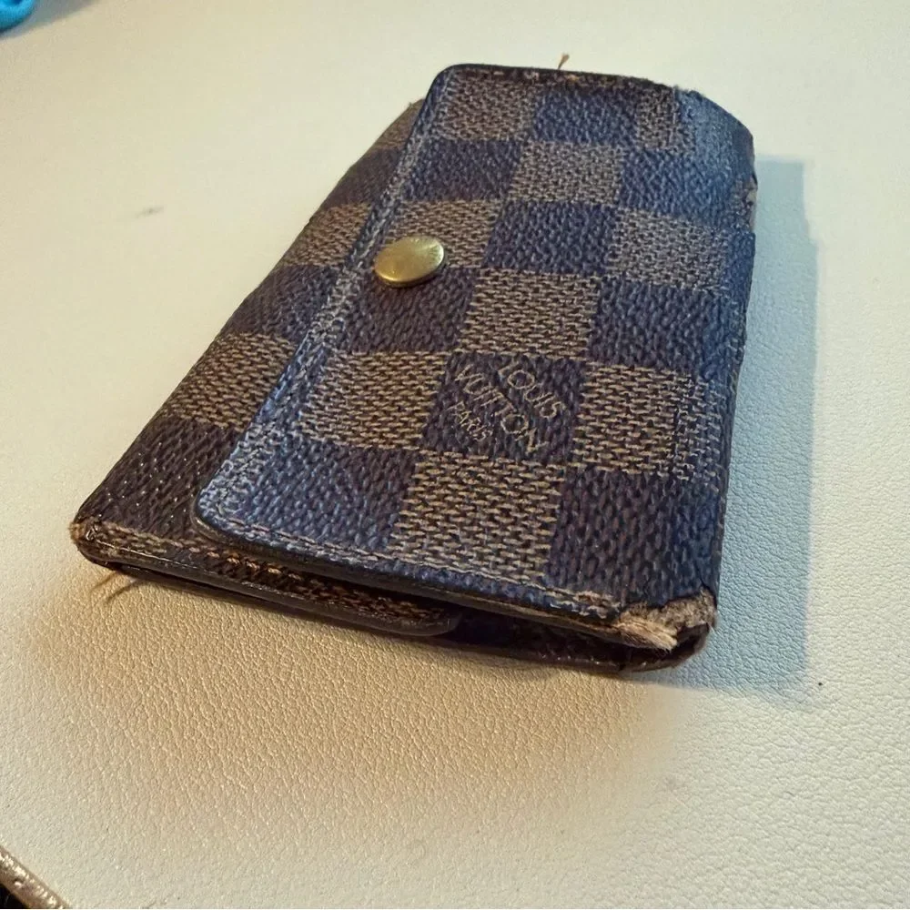 Louis Vuitton Damier Ebene 6 Key Holder Wallet - Brown and Dark Brown